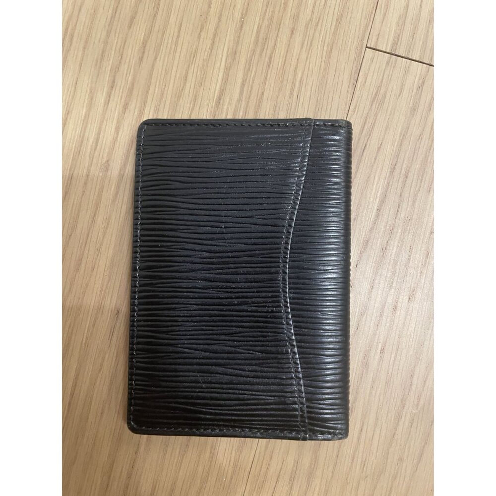 Louis Vuitton Black Epi Leather Business Card Holder Wallet - Picture 2 of 4